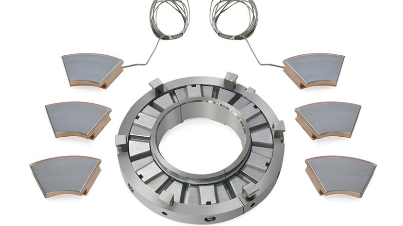 What are thrust bearings, tilting pads?